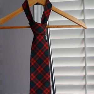 Polo Ralph Lauren Red and Green Plaid Tie